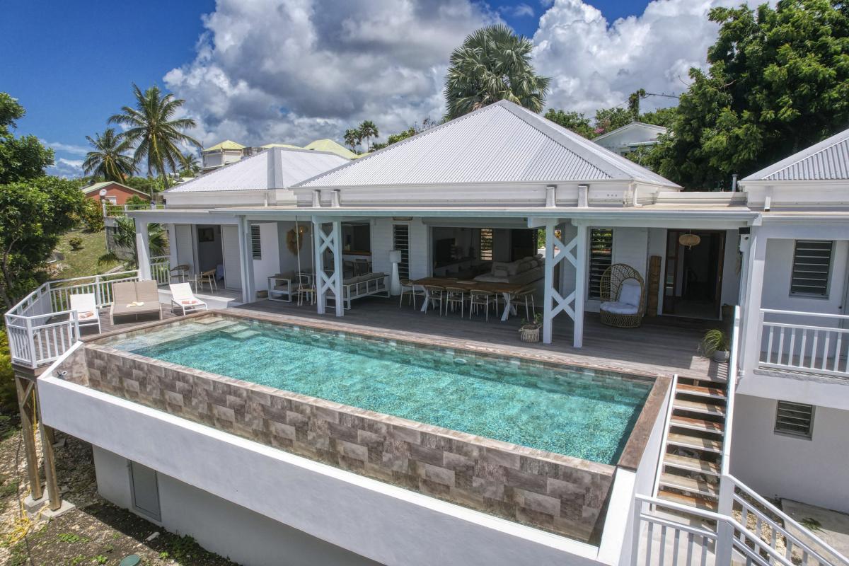 47.Location villa piscine Saint François Guadeloupe_Villa vue mer
